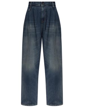 R13 Jeans ,Blauw ,Katoen Triple Pleat Jean