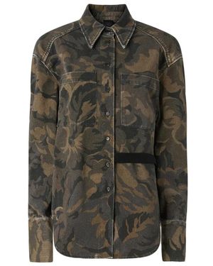 Pinko Overhemden ,Groen ,Katoen Camicia