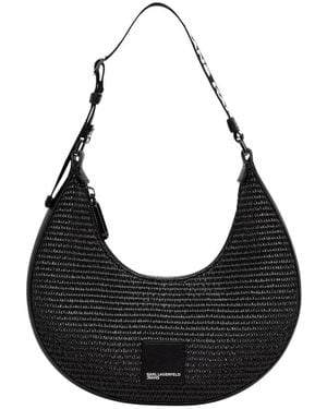 KARL LAGERFELD Mini Croissant Bag - Schwarz