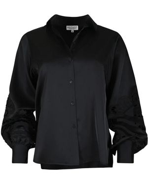 Maicazz Overhemden ,Zwart ,Elegante Zwarte Blouse Voor Vrouwen