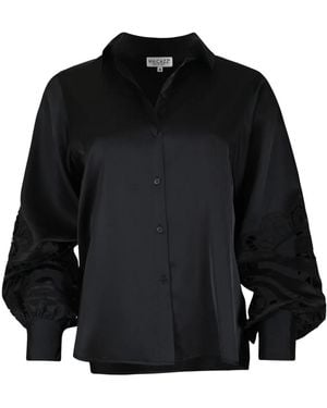 Maicazz Overhemden ,Zwart ,Elegante Zwarte Blouse Voor Vrouwen