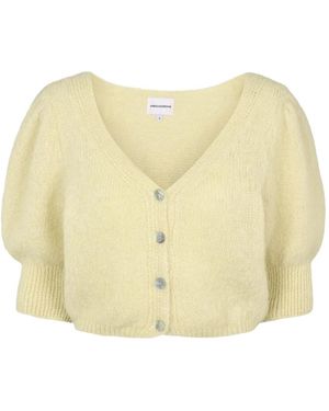 American Dreams Manda Alpaca Cardigan - Geel
