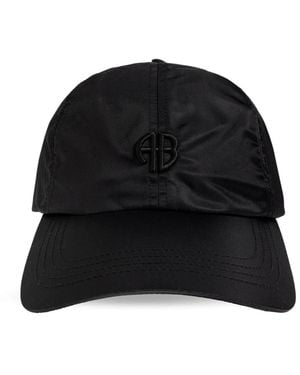Anine Bing Accessoires ,Zwart ,Nylon Jeremy Baseball Cap
