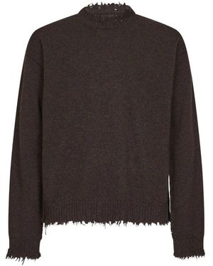 Uma Wang Round-Neck Knitwear - Black