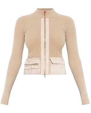 DIESEL Truien & Vesten ,Katoen M-Melissa Cardigan - Naturel