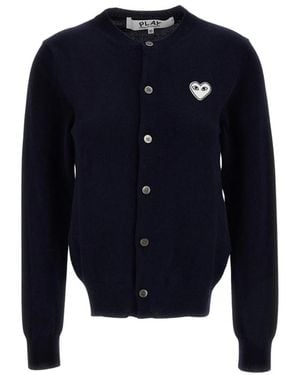 COMME DES GARÇONS PLAY Cardigans - Blue