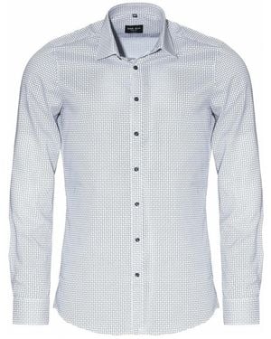 Marvelis Langarmhemd Mit Geometrischem Kreismuster - Blau