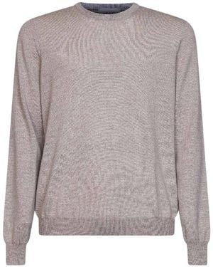D4.0 Round-Neck Strickwaren - Grau