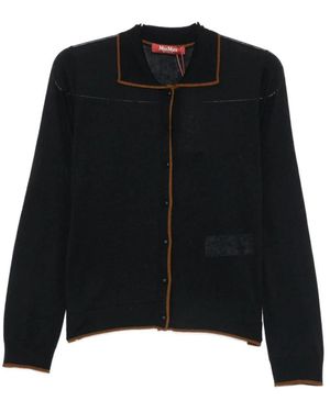 Max Mara Truien & Vesten ,Zwart ,Targa Cardigan