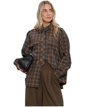 Gestuz Overhemden ,Veelkleurig ,Gzaleya Shirt - Bruin