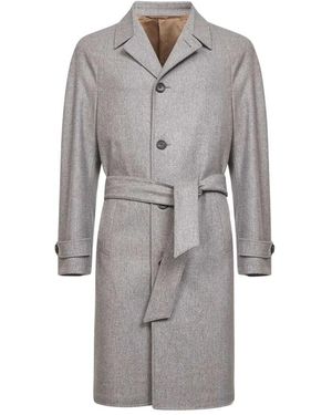 D4.0 Belted Coats - Grey