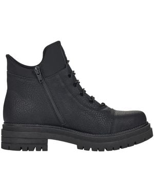 Rieker Lace-Up Boots - Black