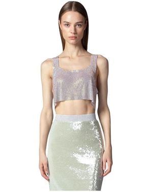 Twentyfourhaitch Sleeveless Tops - Grey