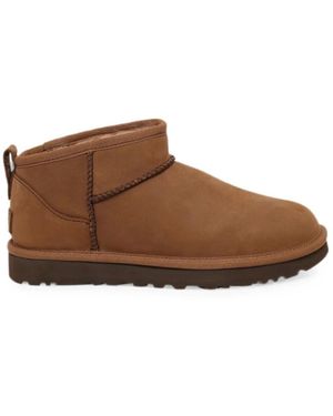 UGG Schoenen ,Bruin ,Wol Classic Ultra Mini Nubuck