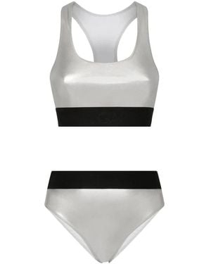 Dolce & Gabbana Stylischer bikini bademode - Grau