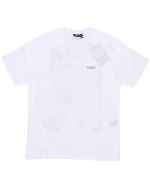 DOLLY NOIRE Weißes Kurzarm-Choke-T-Shirt