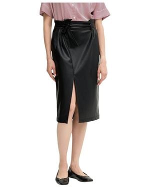 Ouí Midi Skirts - Negro