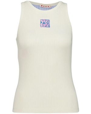Marni Sleeveless Tops - Blanc