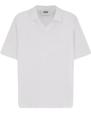 Alpha Studio Polo Shirts - Blanco