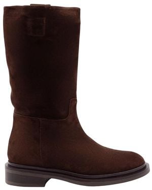 Julie Dee High Boots - Brown