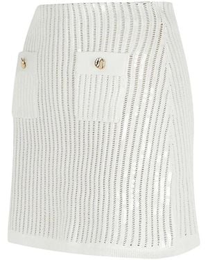 Self-Portrait Short Skirts - White