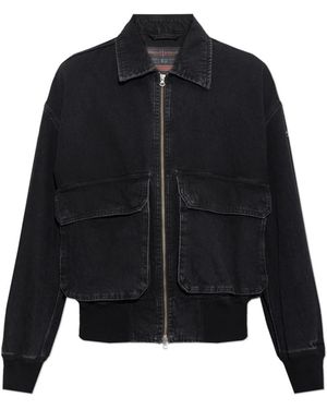 DIESEL Jassen ,Zwart ,Katoen D-Kurz Jacket