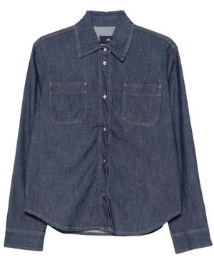 7 For All Mankind Utility Shirt - Blauw