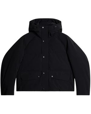 J.Lindeberg Jassen ,Zwart ,Leer Lea Down Jacket