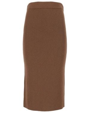 Max Mara Rokken ,Bruin ,Wol Mstzucca Rok