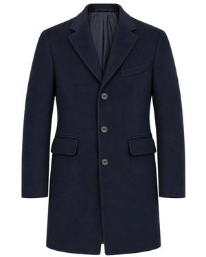 Eleventy Single-Breasted Coats - Azul