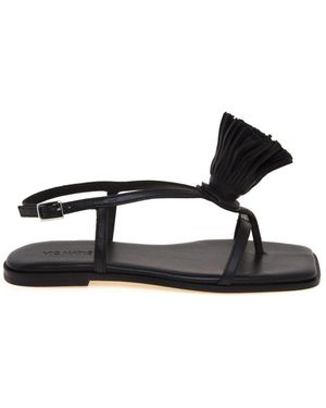 Vic Matié Flat Sandals - Black