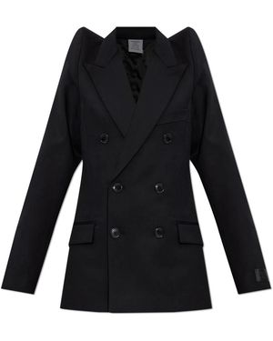 Vetements Wollen Blazer - Zwart