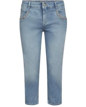 Mos Mosh Cropped Jeans - Azul