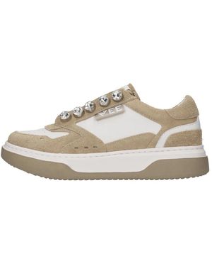 Emanuélle Vee Schoenen ,Veelkleurig ,Leer Sneakers - Wit