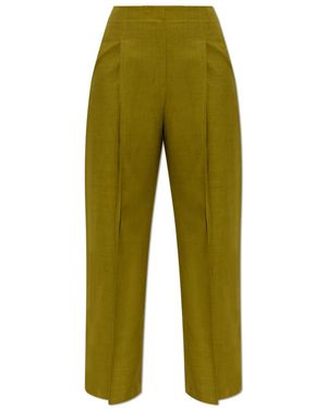 Theory Cropped Trousers - Verde
