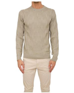 Emporio Armani Round-Neck Knitwear - Natural