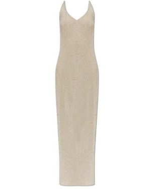 Gestuz Kleedjes ,Geel ,Polyester Silvi Singlet Dress - Wit
