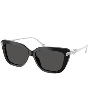 Swarovski Sk6065U Cat Eye Zonnebril - Zwart