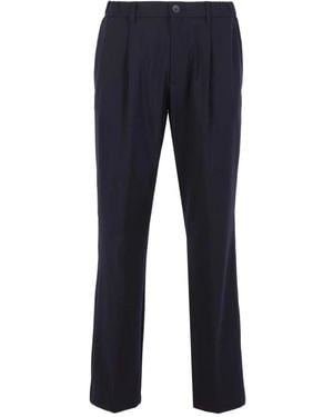 Herno Straight Trousers - Azul