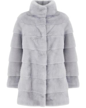 OLIVIA V. Faux Fur & Shearling Jackets - Gris