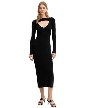 DIESEL M-Oloni Midi Jurk - Zwart