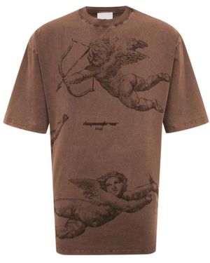 DIEGO VENTURINO T-Shirts - Marrón
