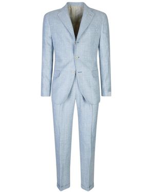 Eleventy Single Breasted Suits - Blu