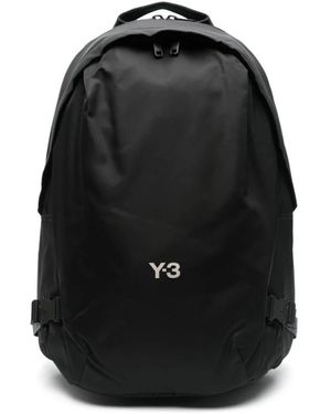 Y-3 Borsa a secchiello e zaino neri - Nero