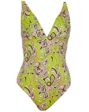 Emilio Pucci Multicolore statement costumi da bagno - Verde