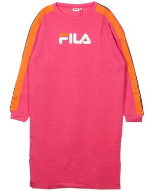 Fila Vestido De Mujer Mitsuki Buttoned Crew Rosa Yarrow/Naranja Mandarina