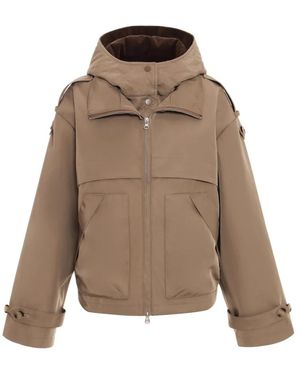 Urbancode Parka Corta Con Capucha Desmontable - Bruin