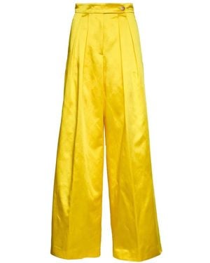 Dries Van Noten Wide Pants - Yellow
