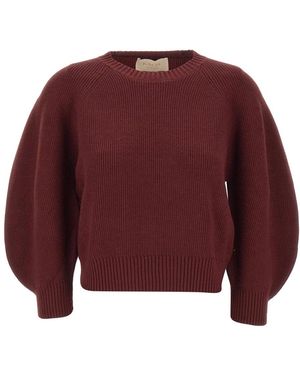 Kaos Round-Neck Knitwear - Red