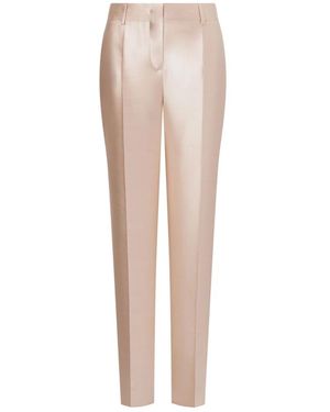 Alberta Ferretti Slim-Fit Pants - Natural